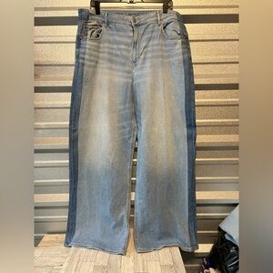 American Eagle Outfitters Blue Flare & Wide Leg Jeans